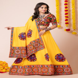 Navratri Special Heavy Rayon Embroidered Lehenga Choli